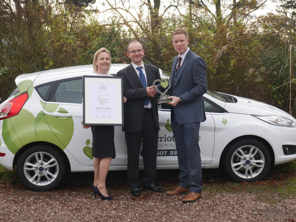 Clarriots Care announce their Cheshire East Office as 2017 Franchise Of The Year franchise for sale uk