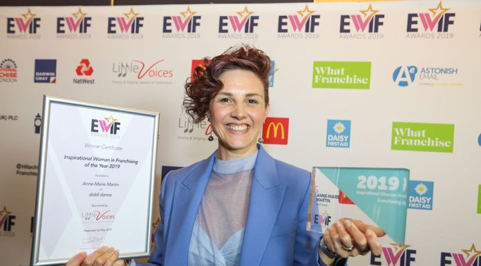 Anne Marie won EWIF’s Inspirational Woman in Franchising of the year