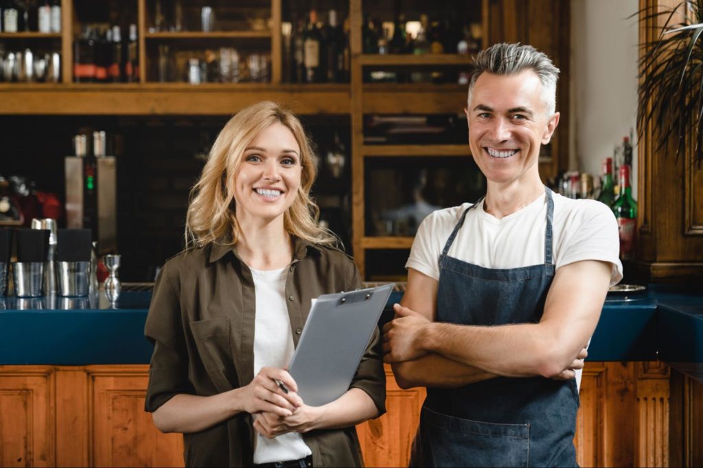 people enjoying the advantages of being a franchisee