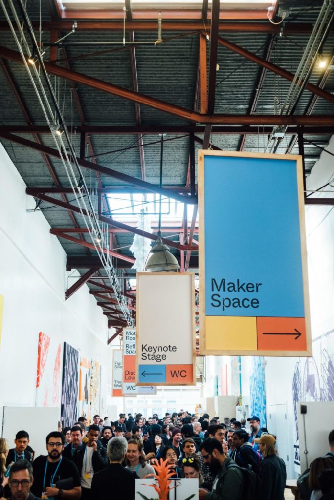International Franchise Show Maker Space Sign