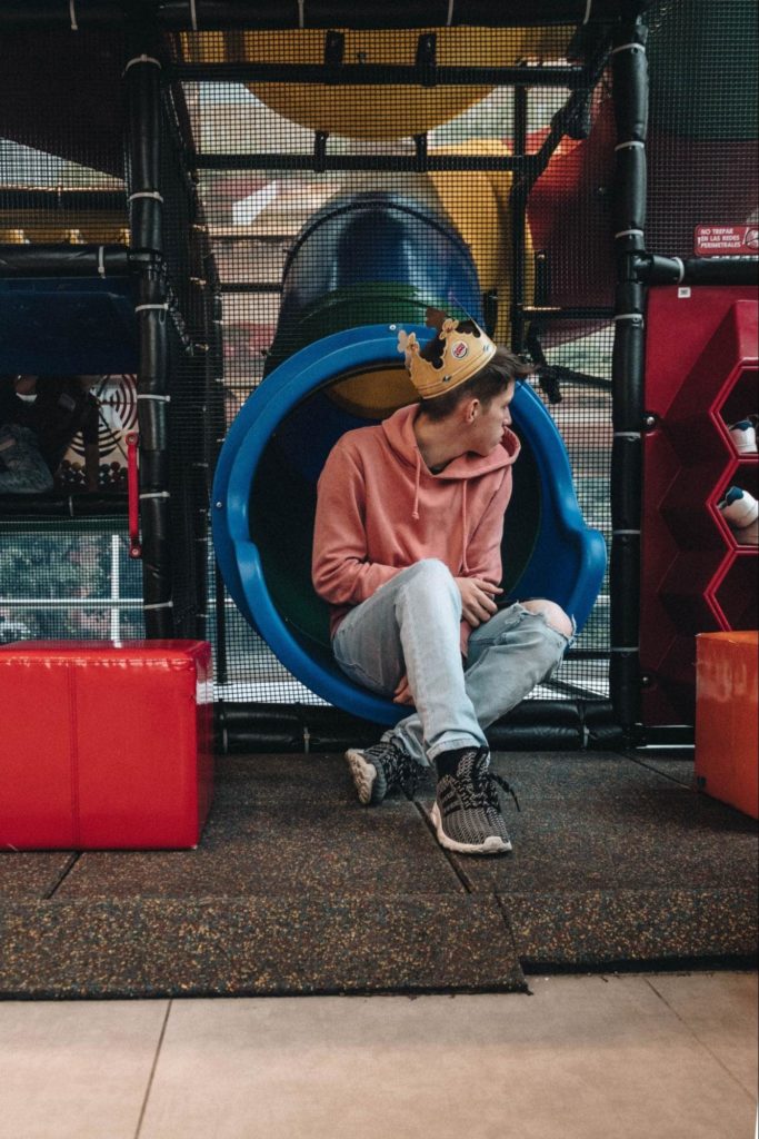Burger King customer in slide 
