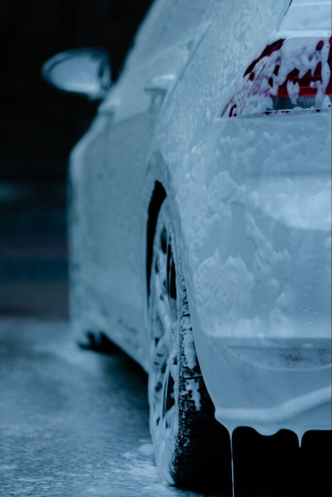 Wet Car in Car Wash