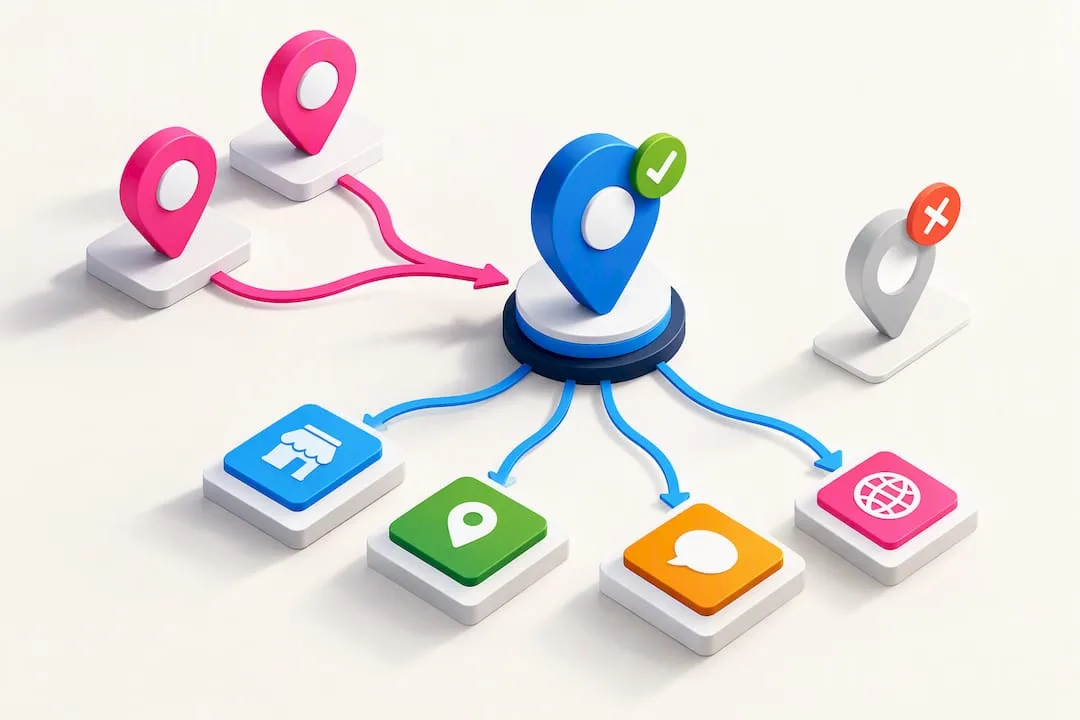 30/90/180 Local SEO Plan for Franchises: Governance, KPIs, Reviews Duplicate location listings being merged