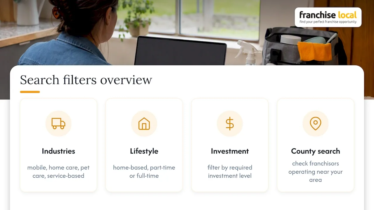 Rural UK Franchises: Use Filters to Find Models That Travel Franchise search filters for sector, investment and lifestyle