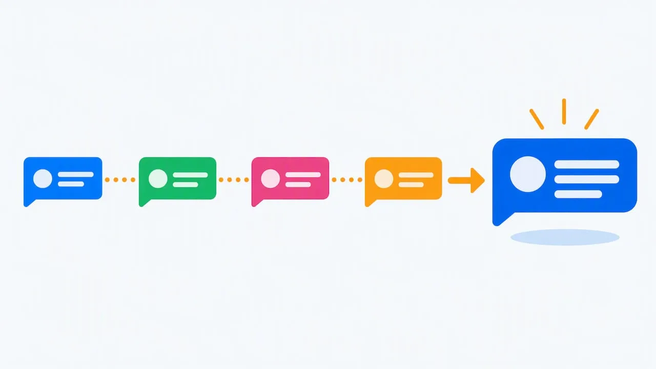 Automated franchise follow-up hands off to human reply