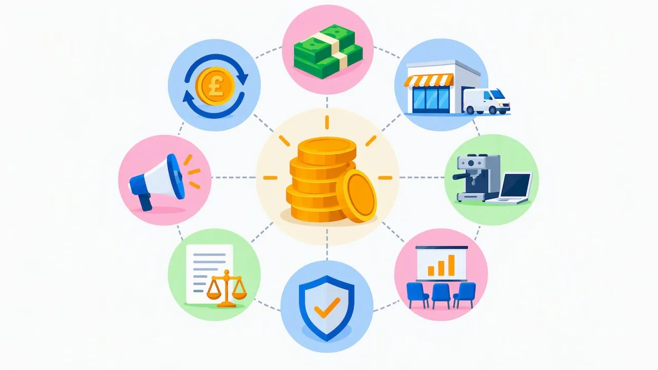 Franchise fee surrounded by additional startup costs