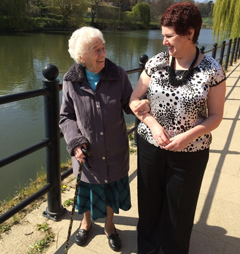 Elderly Lady and Carer